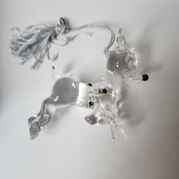 Lenox Crystal Color Gems Rudolph the Red Nosed Reindeer Christmas Ornament - Picture 6 of 7